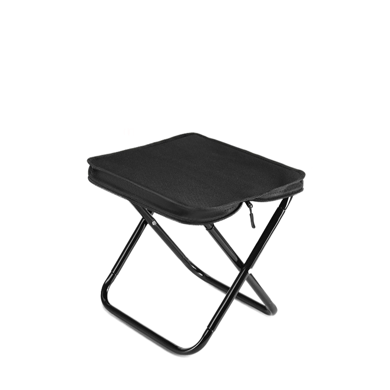 Black Folding Stool