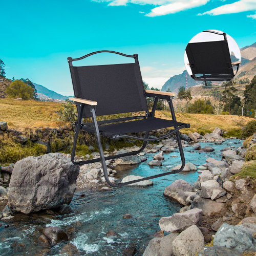Black Outdoor Folding Kermit Chair