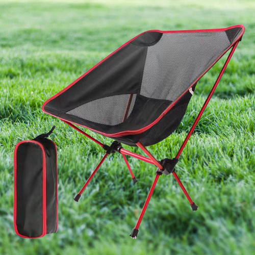 Red Outdoor Moon Chair