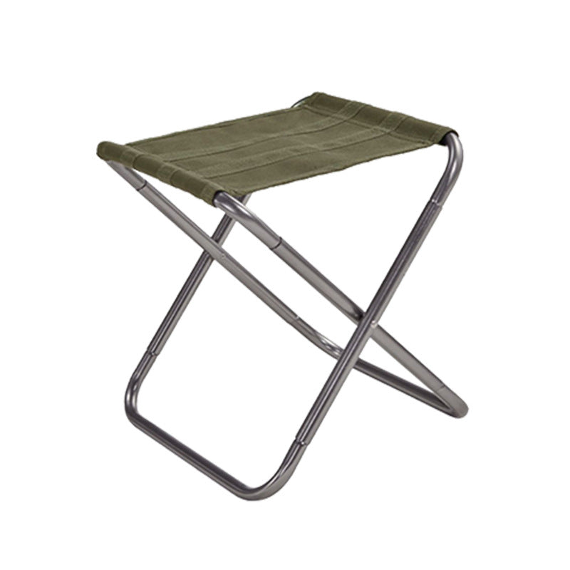 Gray Outdoor Folding Stool
